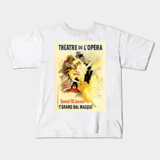 Paris Opera France THEATRE DE L' OPERA Paris Art Nouveau Poster by Jules Cheret Kids T-Shirt